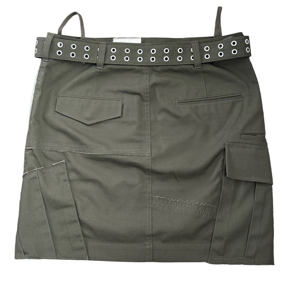 Olive Green Women's Skirt - Picture 13 of 15
